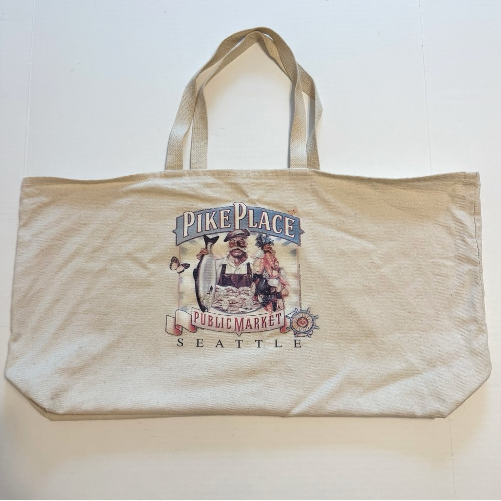 Pike Place Market Canvas Tote Bag